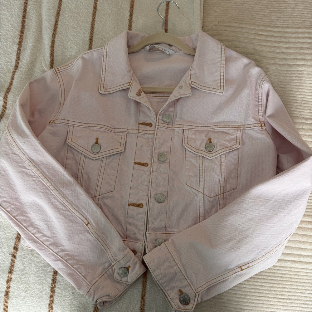 Zara Light Pink Jean Jacket